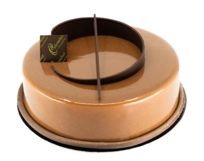 Entremet caramel et chocolat, pâtissier auvergne