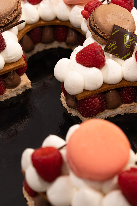 Gâteau d'anniversaire en chiffre, Chocolaterie Colombet Auvergne